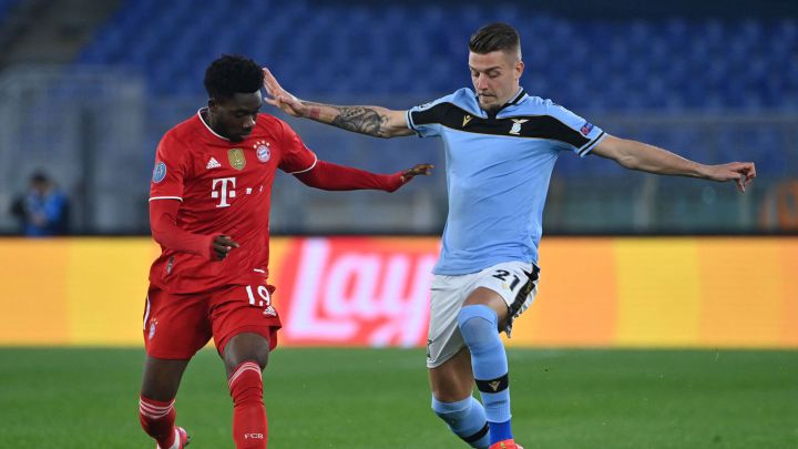 Así fue la actuación de Alphonso Davies ante Lazio en Champions