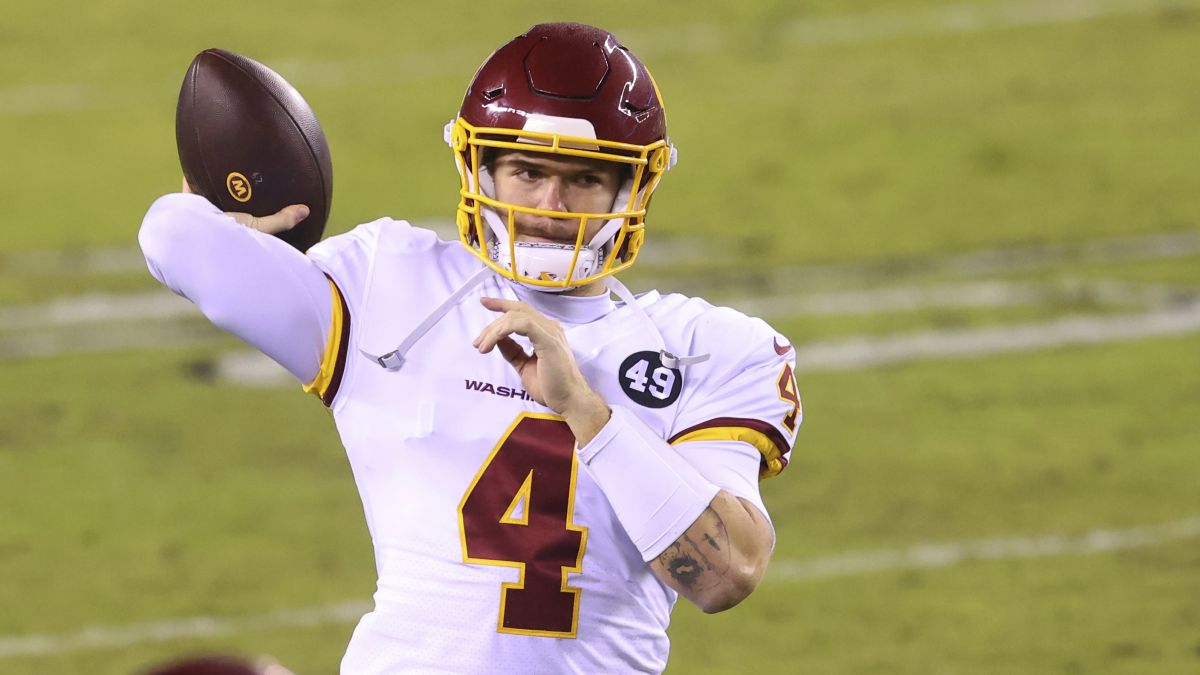 Taylor Heinicke con el Washington Football Team