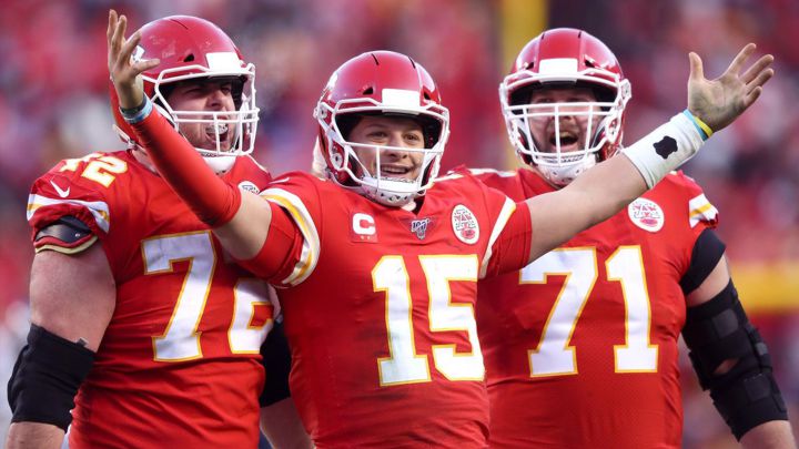 Mitchell Schwartz, Patrick Mahomes, Eric Fisher