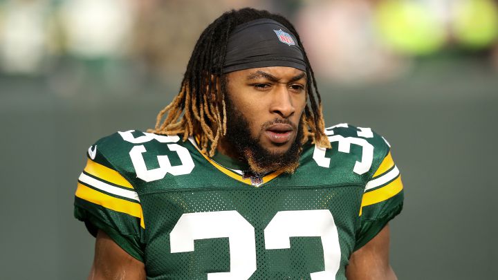 Aaron Jones con los Packers