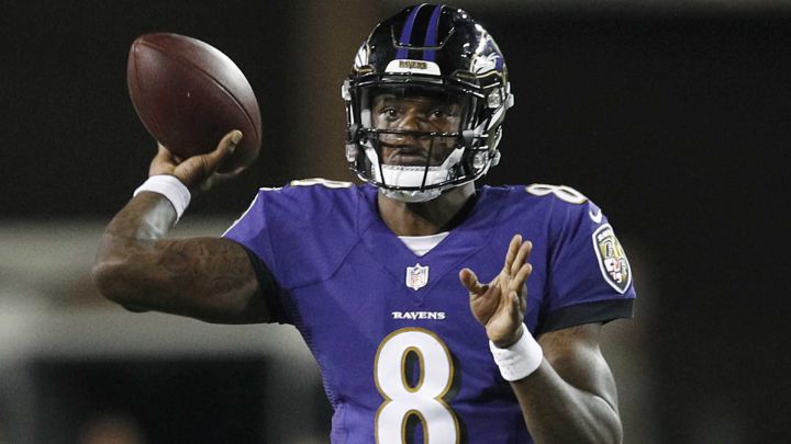 Lamar Jackson con los Ravens