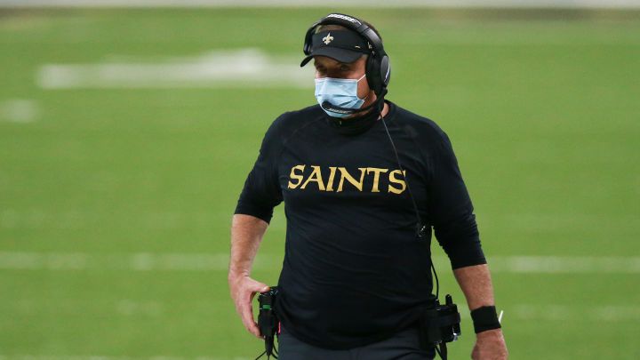 Sean Payton con los Saints