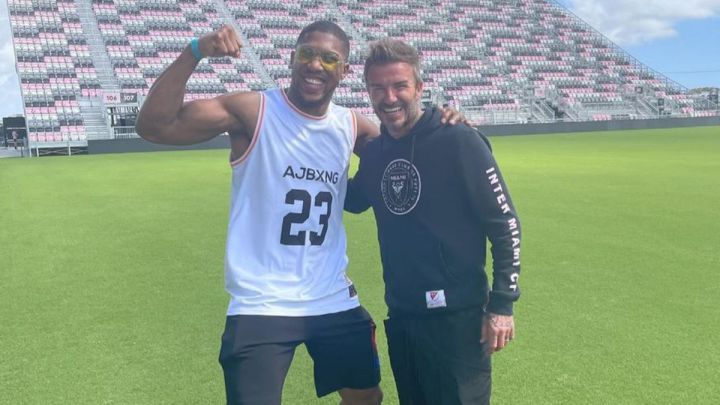 Beckham y Fury en Inter Miami Stadium
