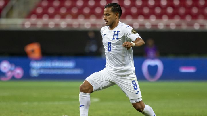Edwin Rodriguez de Honduras durante el Honduras vs Mexico