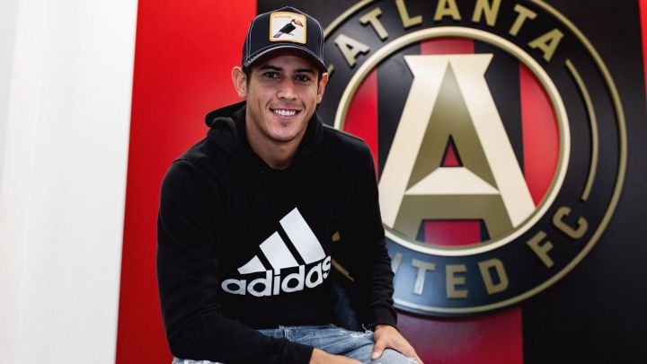 Alan Franco pisando por vez primera las instalaciones de Atlanta United.
