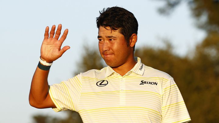 Hideki Matsuyama tras ganar el Masters de Augusta