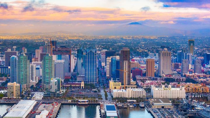 El centro de San Diego, California.