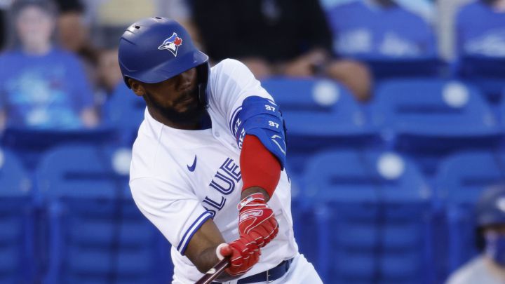 Teoscar Hernández con los Blue Jays