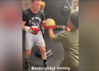 El hijo de Andy Ruiz entrenando junto a Canelo Álvarez
