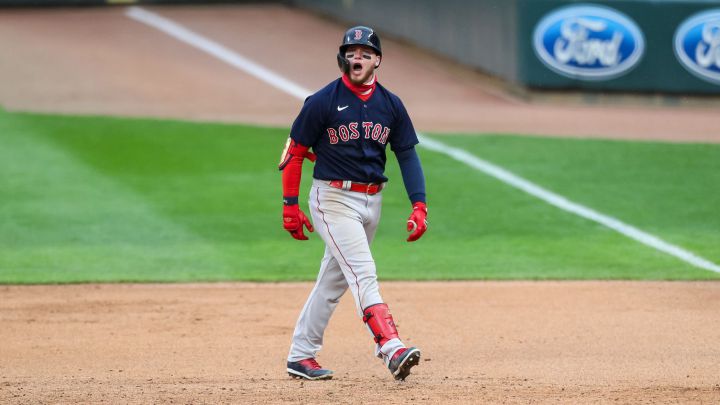 Alex Verdugo con los Red Sox