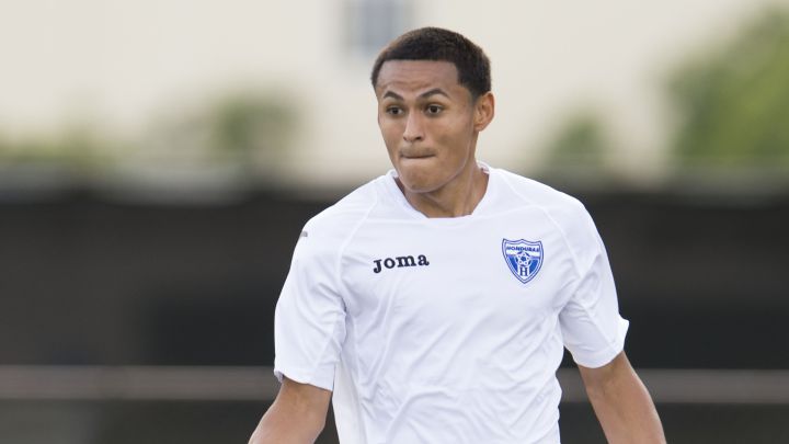 Najar en una práctica con la Selección de Fútbol de Honduras.