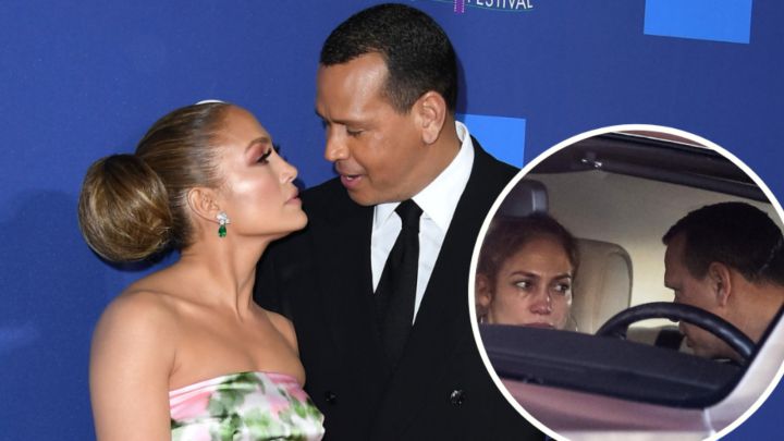 Filtran fotos de Jennifer Lopez llorando tras discusión con Alex Rodríguez