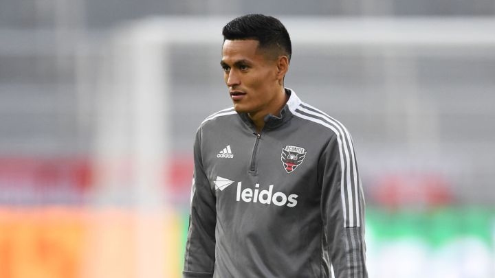 Andy Najar en entrenamiento de D.C. United previo al juego contra New York City FC.