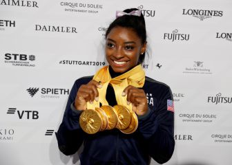 Simone Biles deja Nike para asociarse con Athleta
