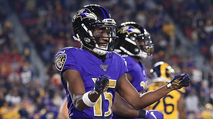 Marquise Brown con los Ravens