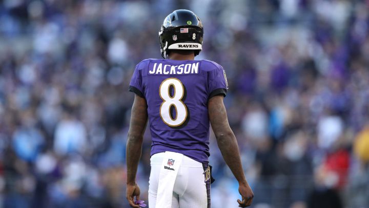 Lamar Jackson con los Ravens