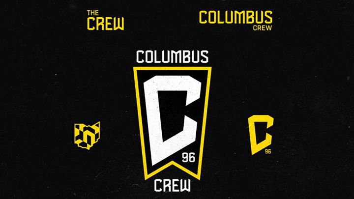 Presentación infográfica de los nuevos logos de Columbus Crew.