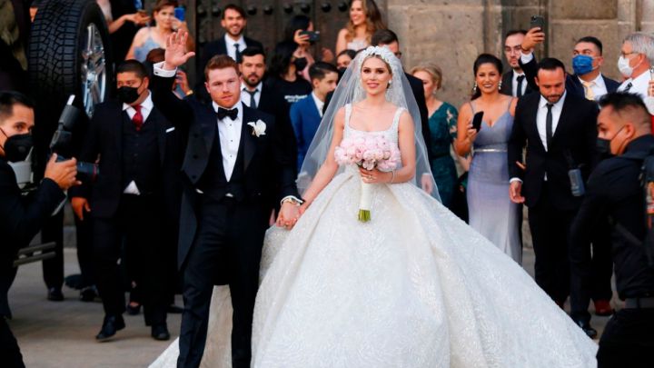 Canelo Álvarez y Fernanda Gómez se casan por la iglesia. Así fue la boda religiosa