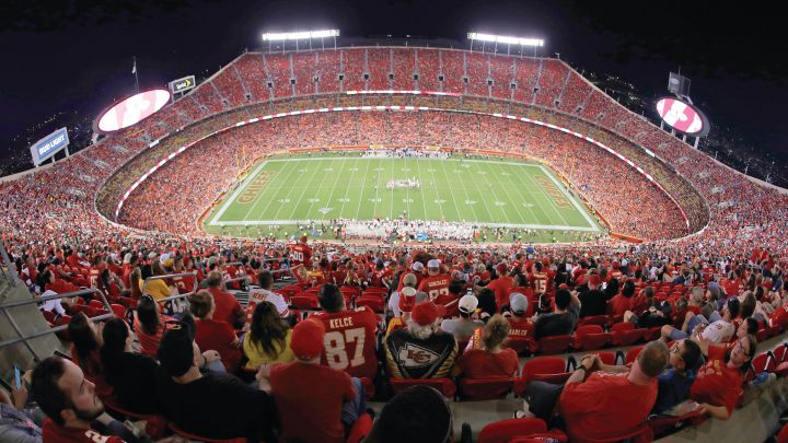 Panorámica del Arrowhead Stadium de los Chiefs