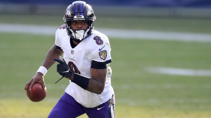 Lamar Jackson con los Ravens