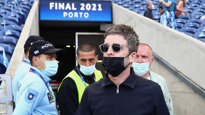 Noel Gallagher en la final de la Champions League entre el Manchester City y Chelsea