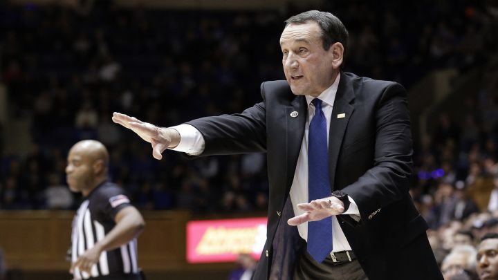 Mike Krzyzewski con Duke