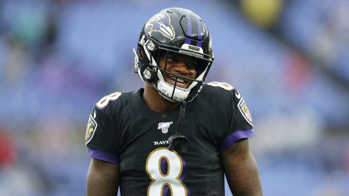 Lamar Jackson con los Ravens