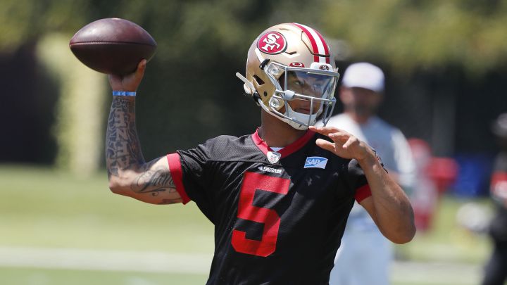 Trey Lance con los 49ers