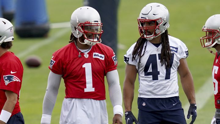 Cam Newton con los Patriots