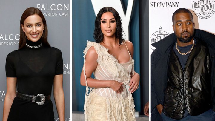 Irina Shayk, Kim Karadashian, Kanye West