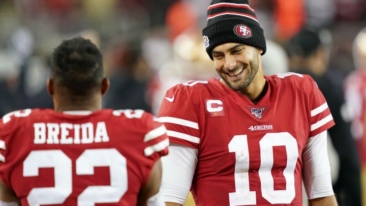 Jimmy Garoppolo con los 49ers