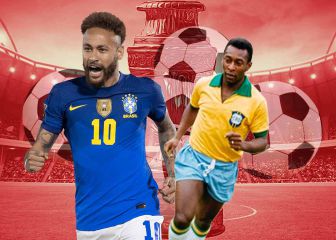 Neymar a solo 10 goles de alcanzar a Pelé