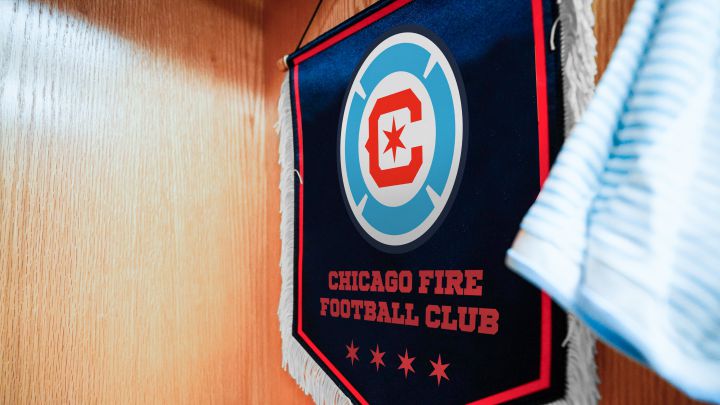Banderín nuevo de Chicago Fire para la temporada 2022 de la MLS.
