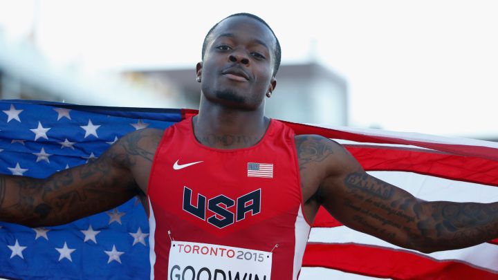 Marquise Goodwin en pruebas de atletismo