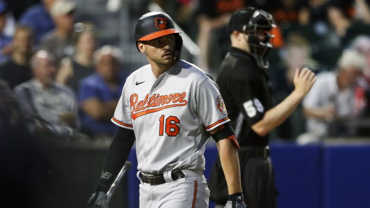 Trey Mancini con los Orioles