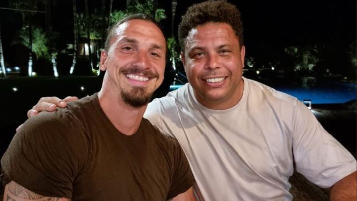 Zlatan Ibrahimovic se encontró con Ronaldo y le pidió una foto