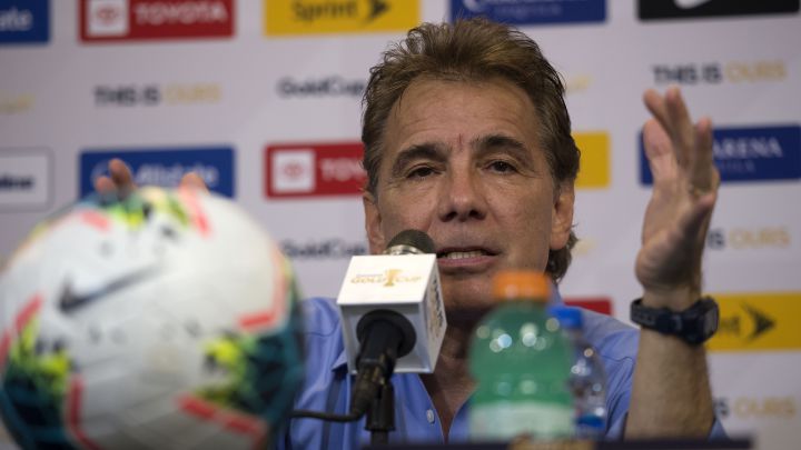 Carlos de los Cobos durante el partido El Salvador vs Jamaica, correspondiente al Grupo C de la Copa Oro de la CONCACAF 2019, en BBVA Compass Stadium, Houston, Texas, el 21 de Junio de 2019.
