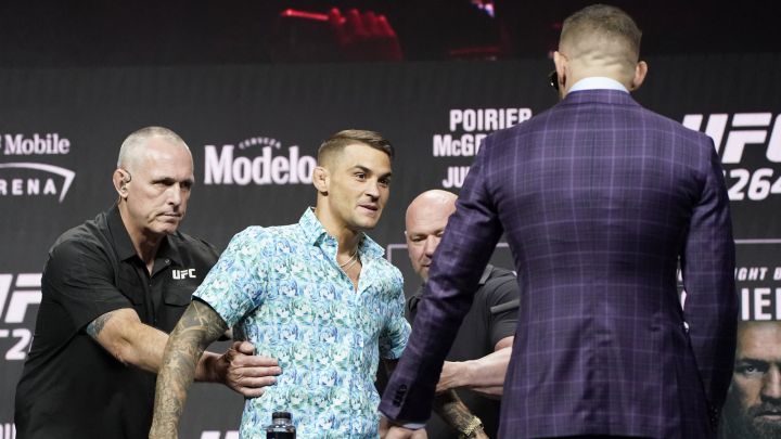 Poirier y McGregor perdieron los estribos en la conferencia de prensa