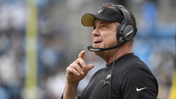 Sean Payton con los Saints