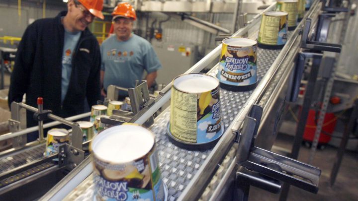 Línea de producción de Ben & Jerry's