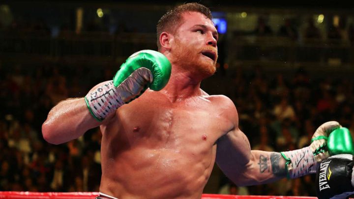 Canelo Álvarez en pelea de box