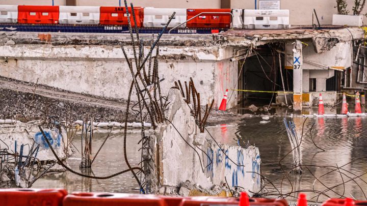 Restos del edificio Champlain Towers South, el cual colapsó el pasado 24 de junio
