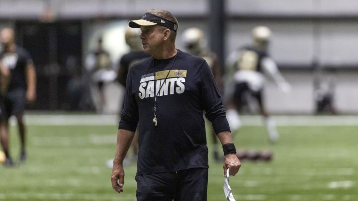Sean Payton con los Saints