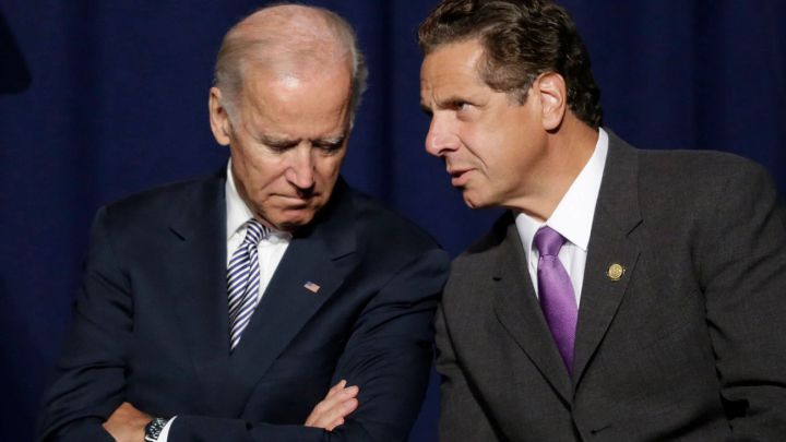 El presidente de los Estados Unidos, Joe Biden, y el gobernador de Nueva York, Andrew Cuomo.