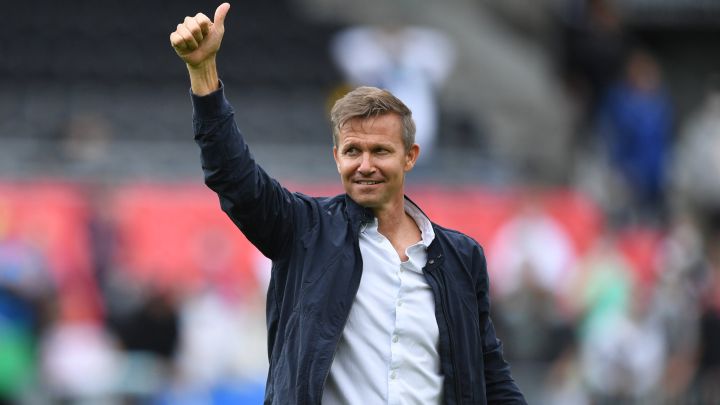 Jesse Marsch logró su primer triunfo oficial como entrenador de Leipzig