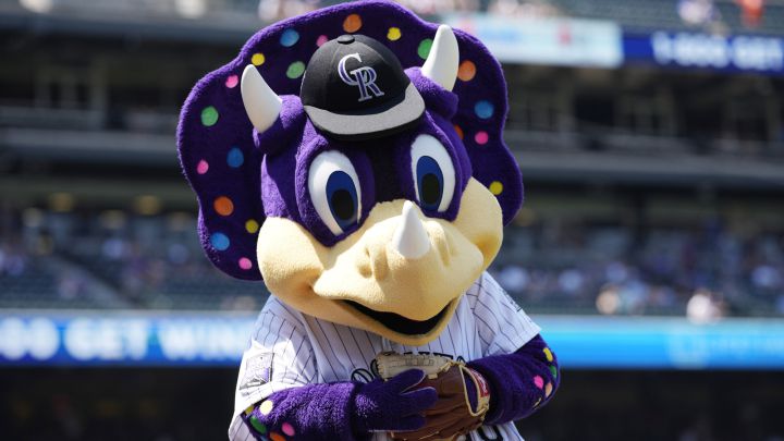 Dinger, la mascota de Colorado Rockies.