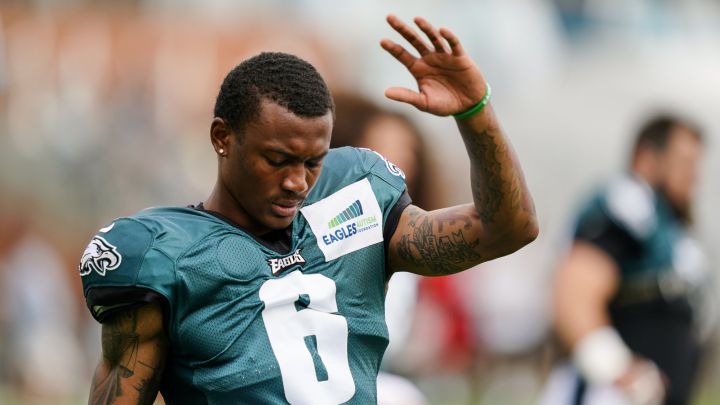 DeVonta Smith con los Eagles