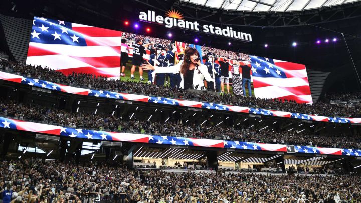 Gradas del Allegian Stadium en juego de los Raiders