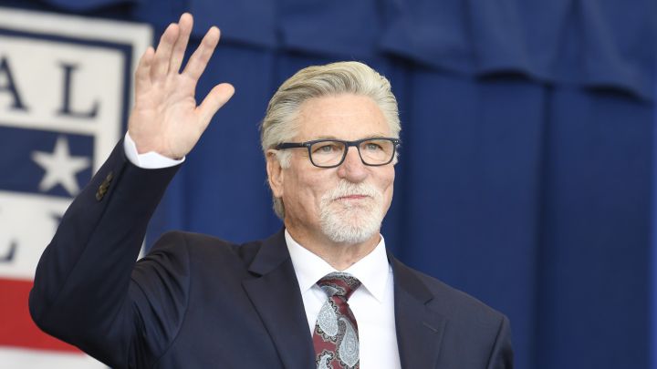 Jack Morris en ceremonia del Salón de la Fama