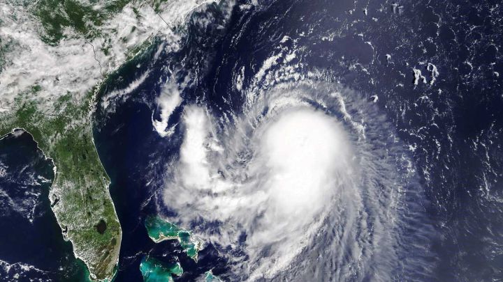 Imagen satelital del huracán Henri